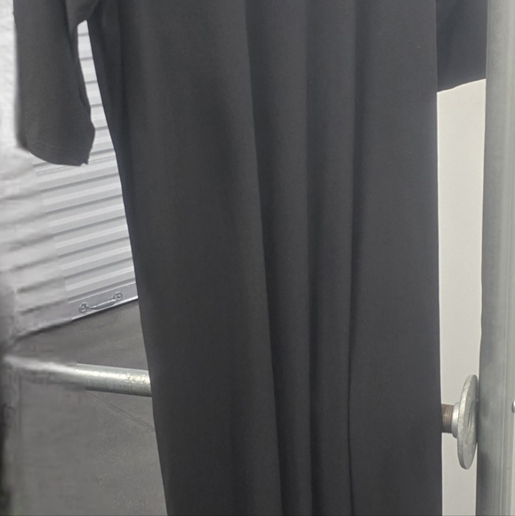 LIBIAN - Plus Size Ruched Slit Maxi Dress - Picture 5 of 5